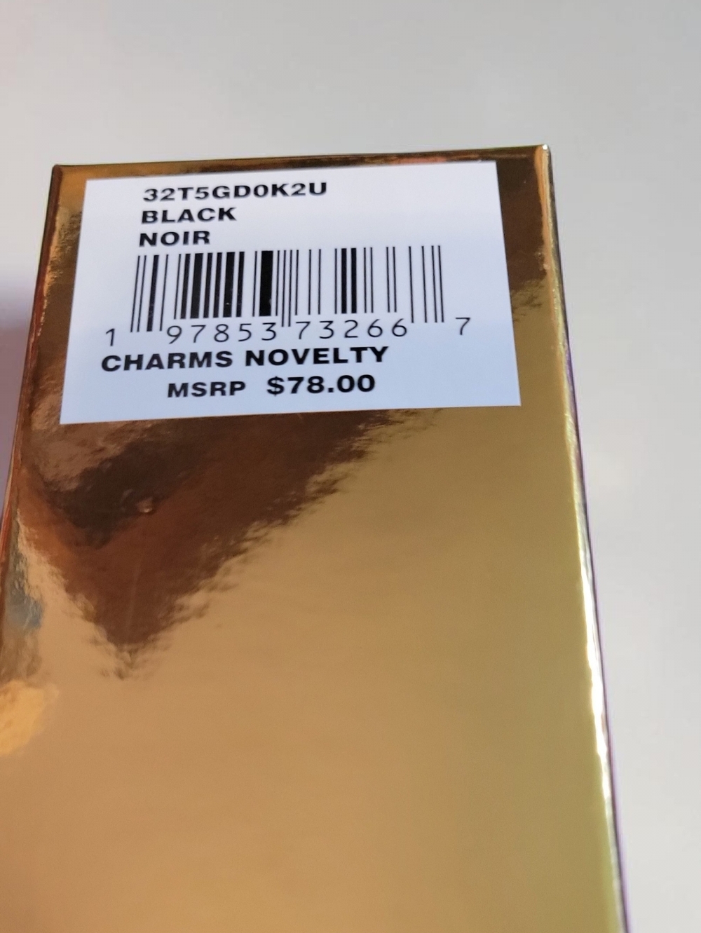 MICHAEL Michael Kors Gold-tone & Speckled Logo Cord Bag Charm In Gift Box - Picture 6 of 6